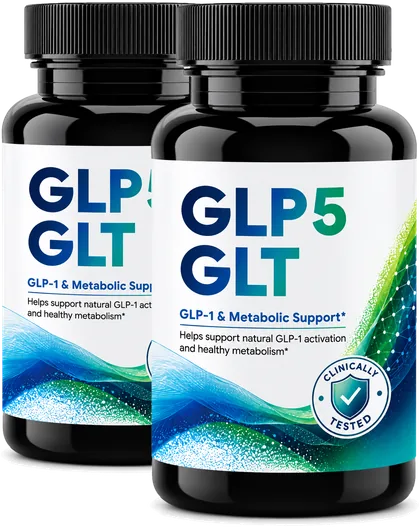 GLP5 GLT GLP-1 & Metabolic Support Capsules 60-Day Supply, 2 packs