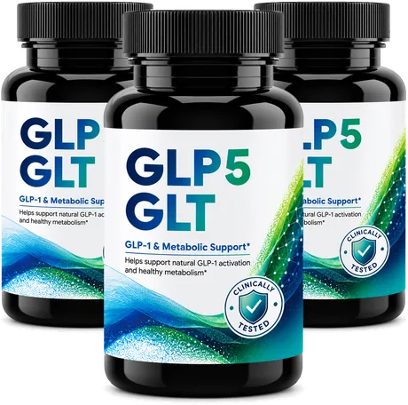 GLP5 GLT GLP-1 & Metabolic Support Capsules 90-Day Supply, 3 packs